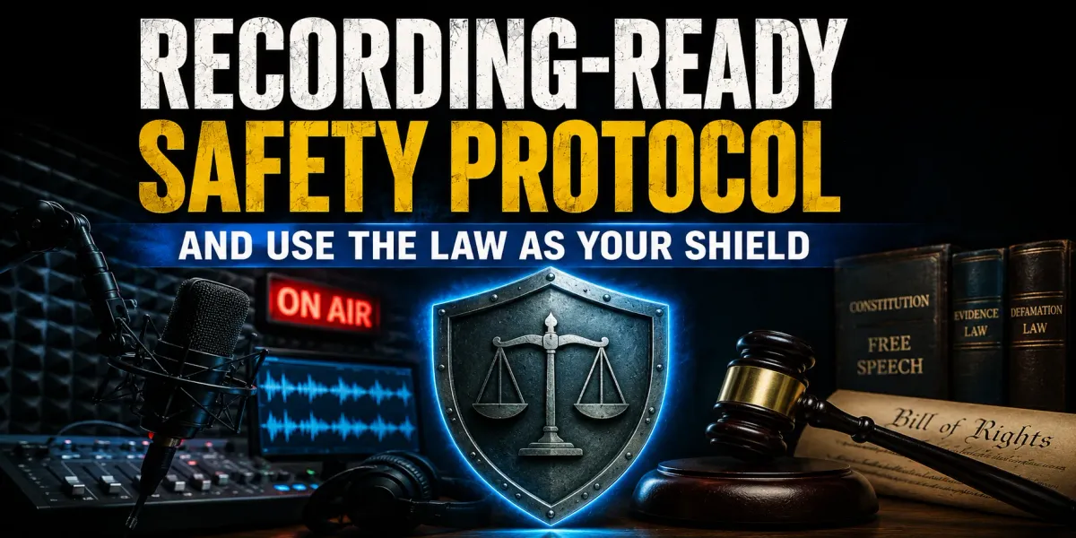 Build a “Recording-Ready” Safety Protocol (and Use the Law as Your Shield)