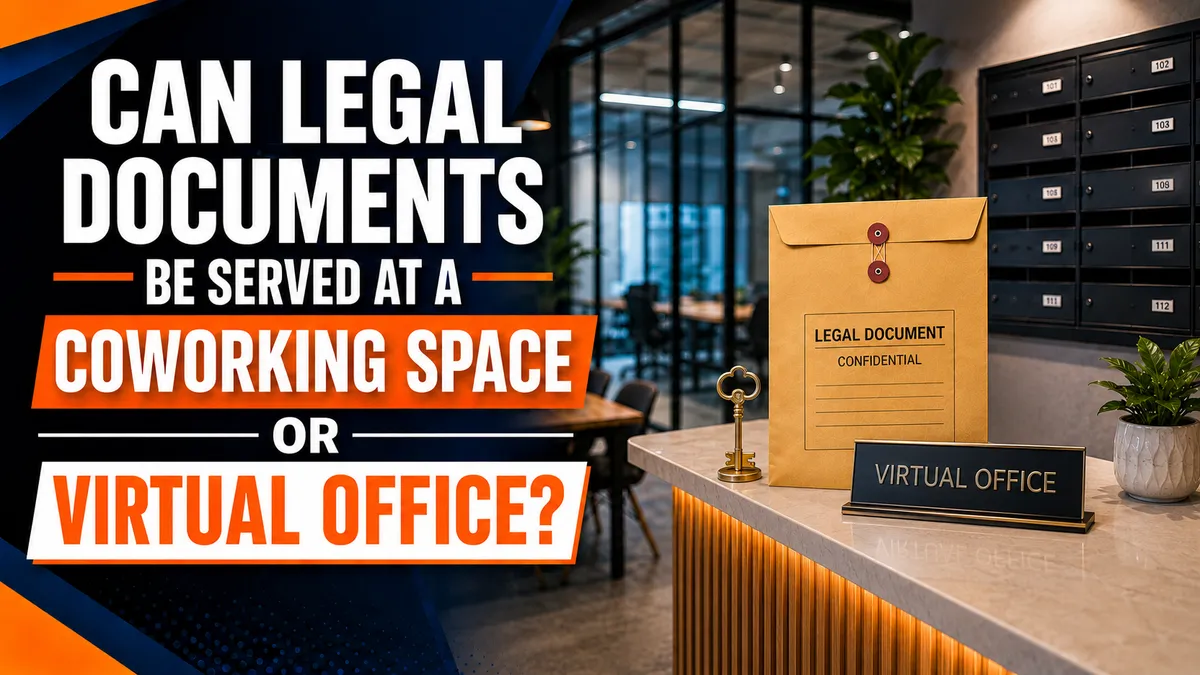 CAN LEGAL DOCUMENTS BE SERVED AT A COWORKING SPACE OR VIRTUAL OFFICE?