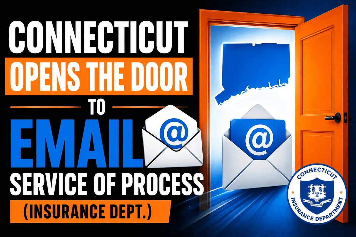 Connecticut Opens the Door to Email Service of Process (Insurance Dept.)