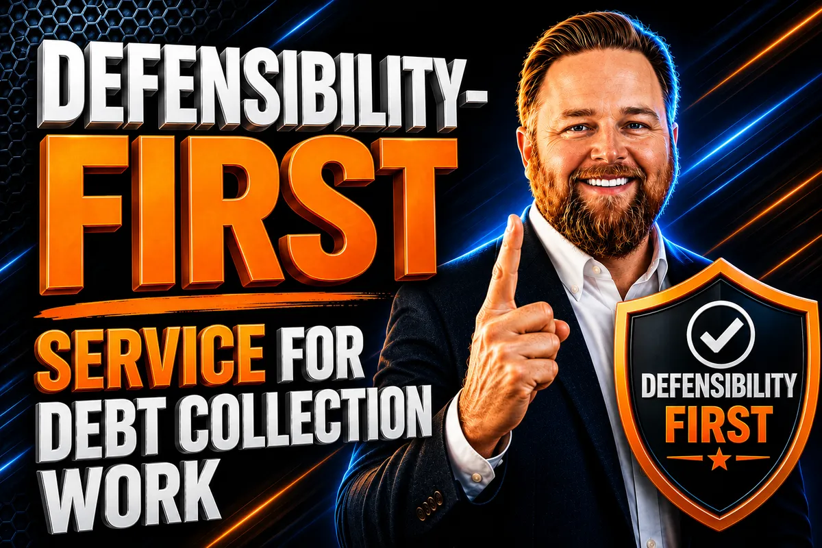 Defensibility-First Service for Debt Collection Work
