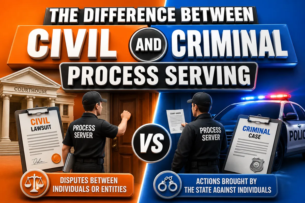 The Difference Between Civil and Criminal Process Serving