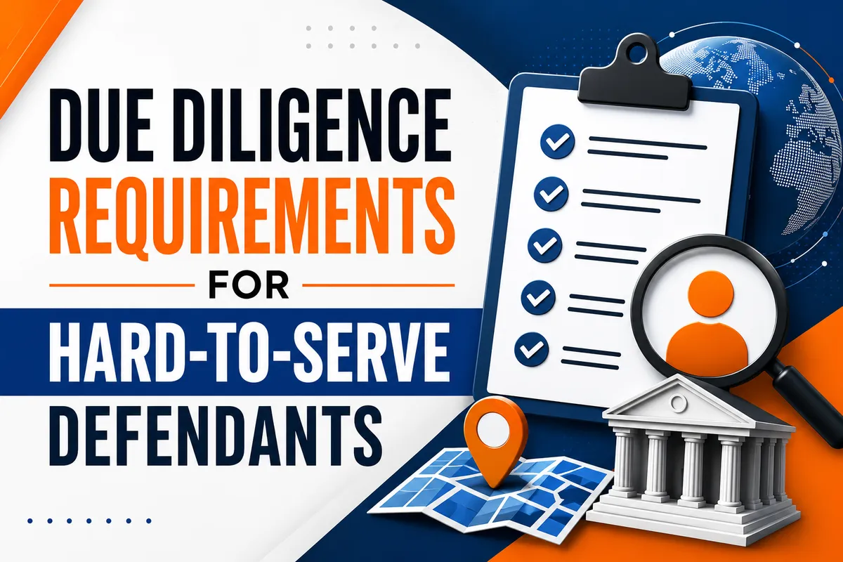 Due Diligence Requirements for Hard-to-Serve Defendants