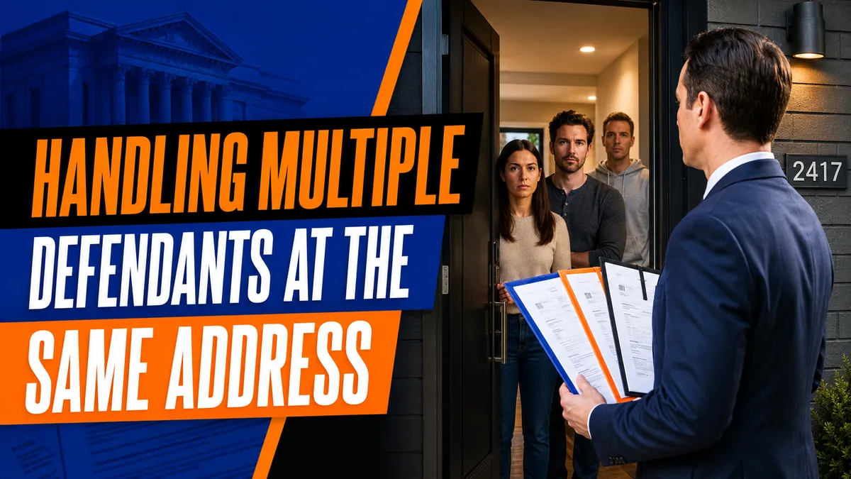 Handling Multiple Defendants at the Same Address