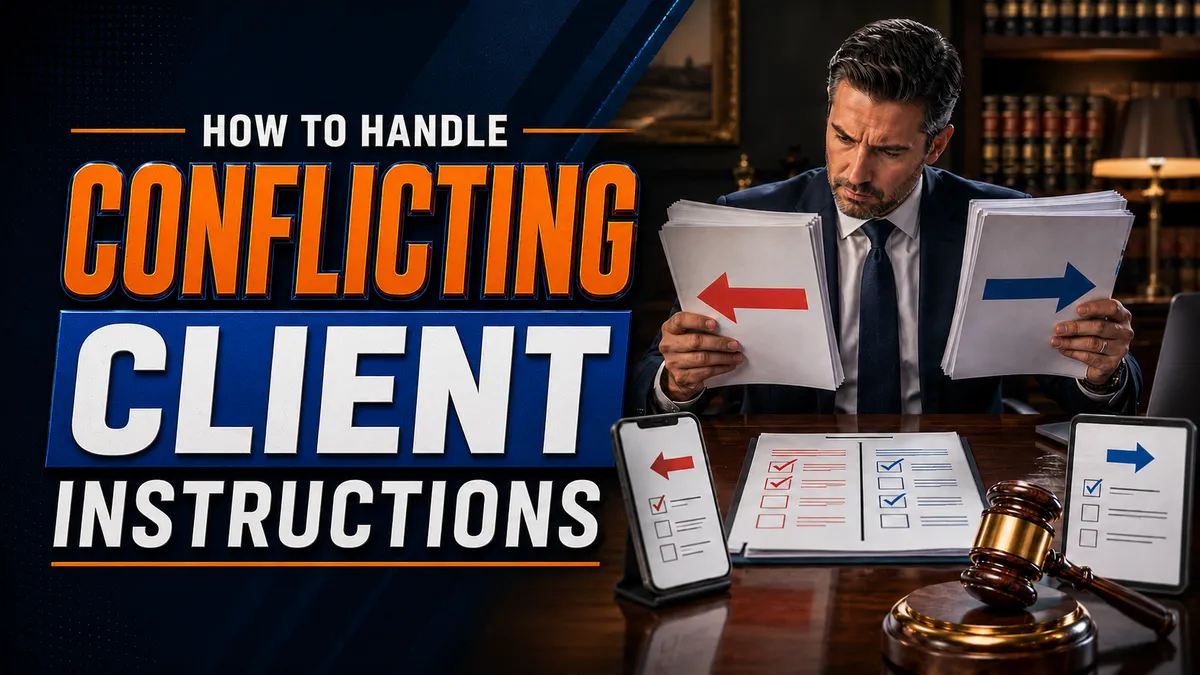 How to Handle Conflicting Client Instructions