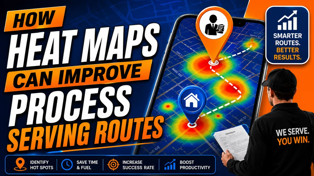 How Heat Maps Can Improve Process Serving Routes