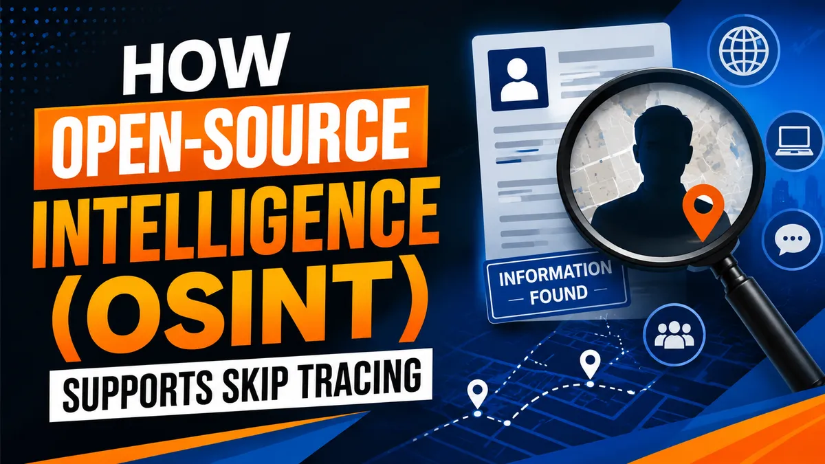 How Open-Source Intelligence (OSINT) Supports Skip Tracing