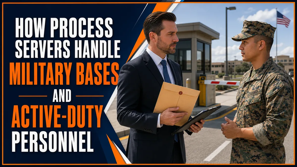 How Process Servers Handle Military Bases and Active-Duty Personnel