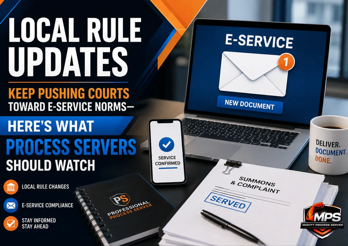Local Rule Updates Keep Pushing Courts Toward E‑Service Norms—Here’s What Process Servers Should Watch