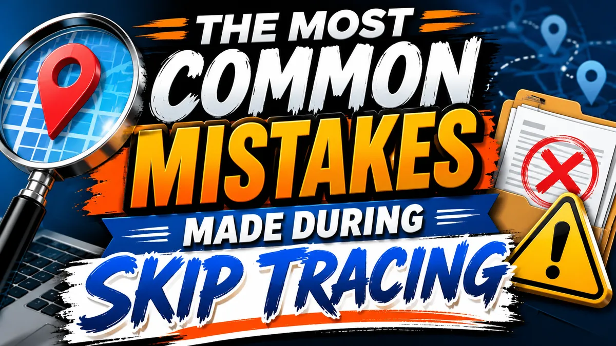 The Most Common Mistakes Made During Skip Tracing