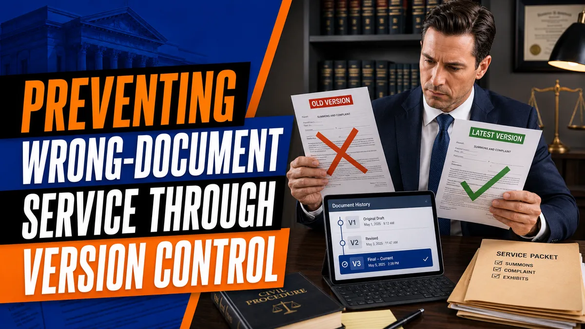 Preventing Wrong-Document Service Through Version Control