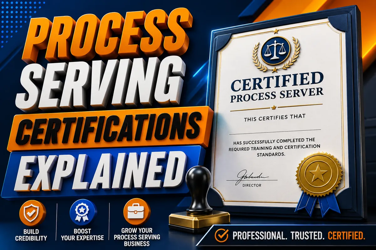 Process Serving Certifications Explained