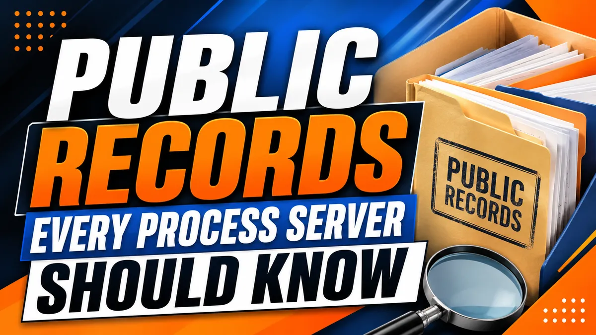 Public Records Every Process Server Should Know