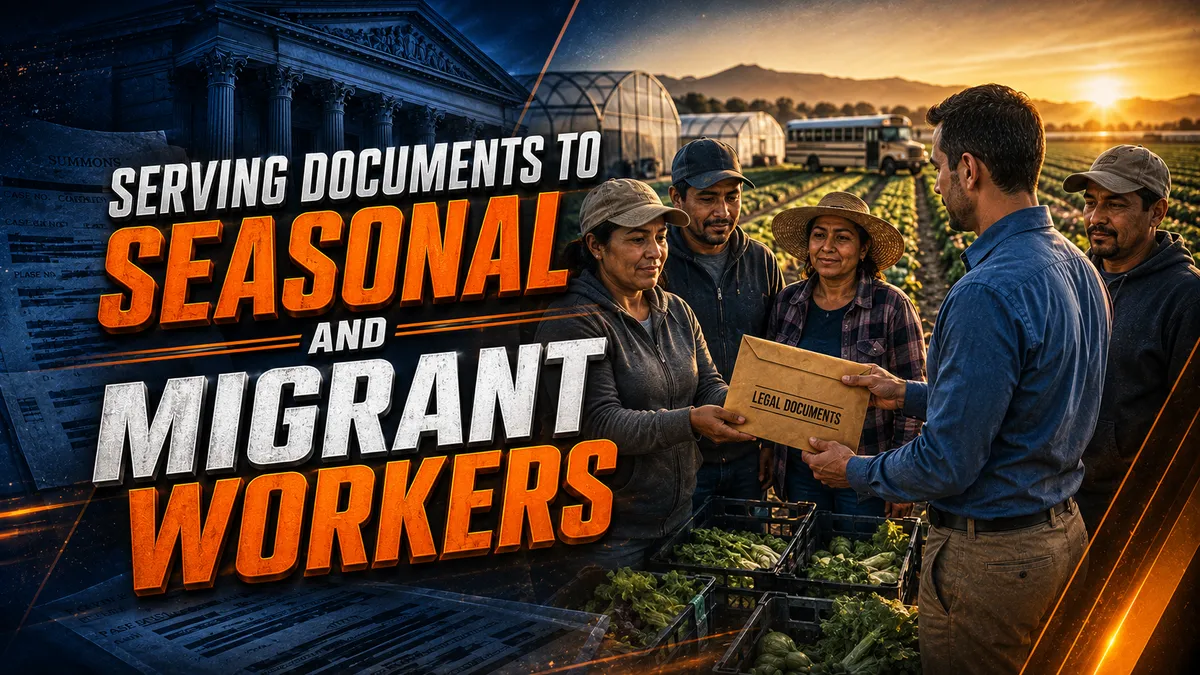 Serving Documents to Seasonal and Migrant Workers
