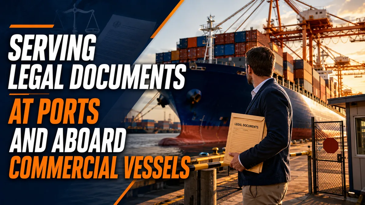 Serving Legal Documents at Ports and Aboard Commercial Vessels
