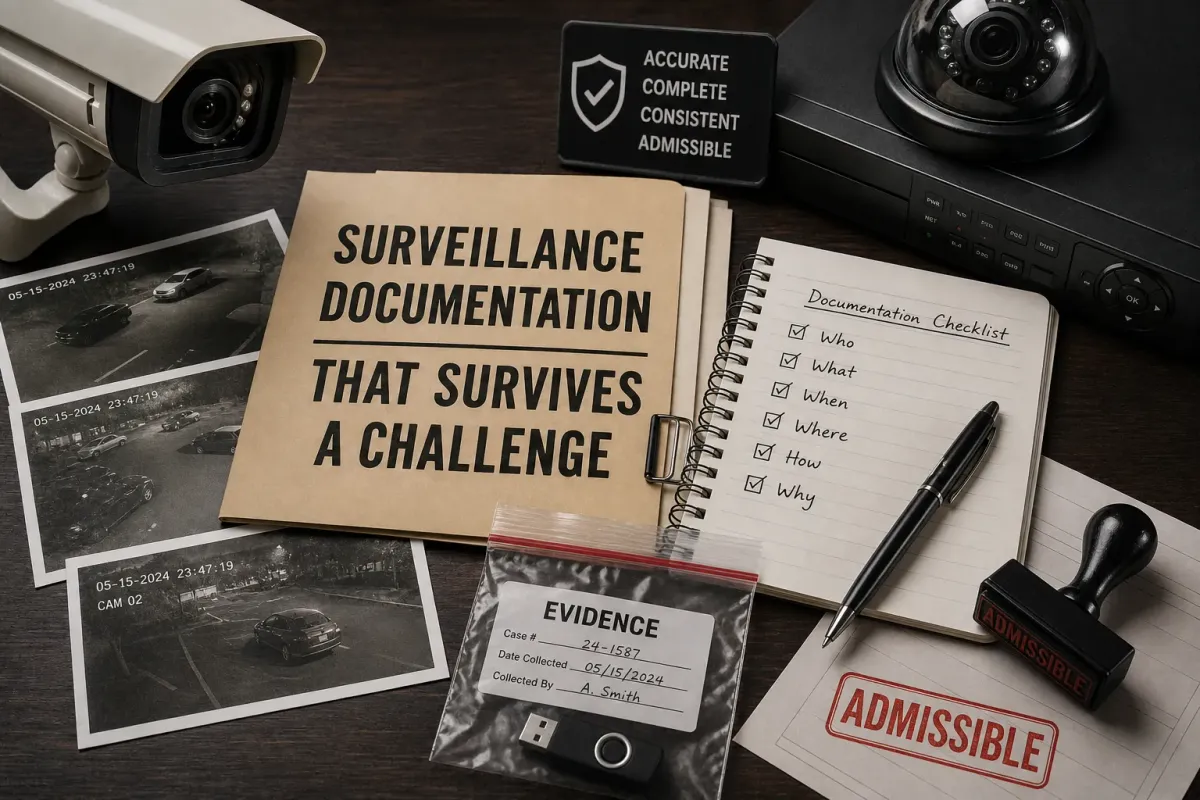 Surveillance Documentation That Survives a Challenge