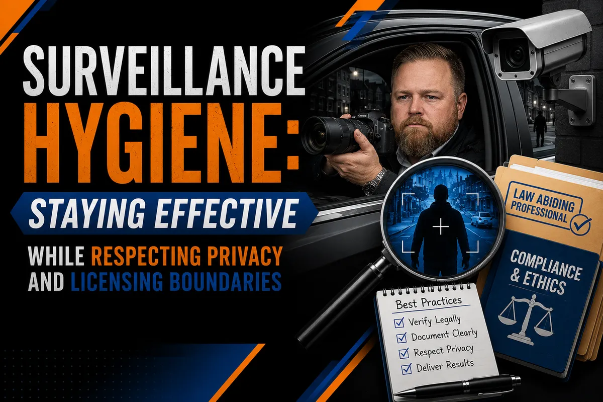 Surveillance Hygiene: Staying Effective While Respecting Privacy and Licensing Boundaries