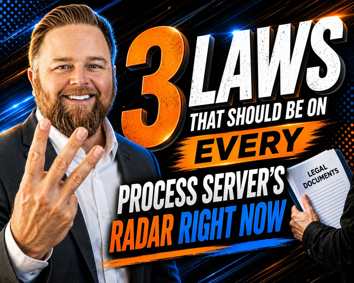 Three Laws That Should Be on Every Process Server's Radar Right Now