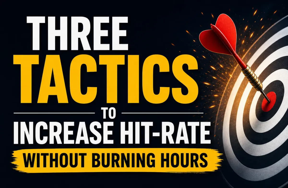 Three Tactics to Increase Hit-Rate Without Burning Hours