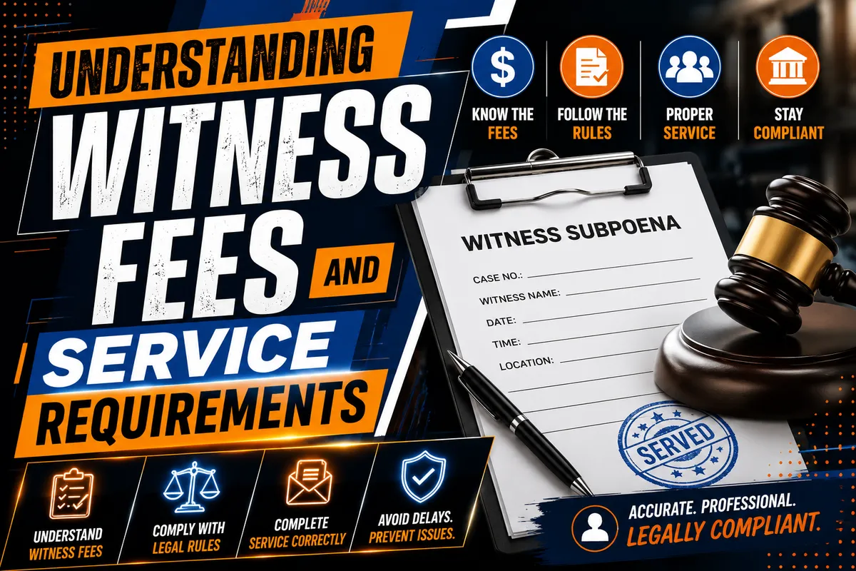 Understanding Witness Fees and Service Requirements
