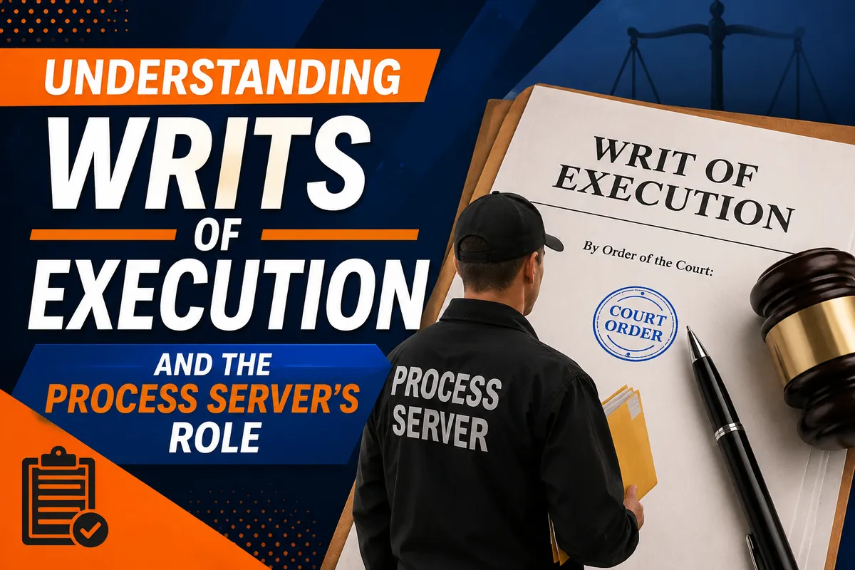 Understanding Writs of Execution and the Process Server's Role