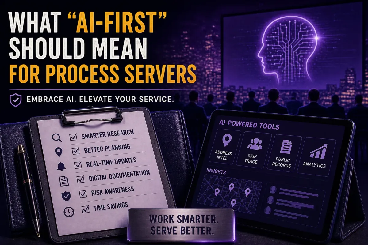 What “AI-First” Should Mean for Process Servers