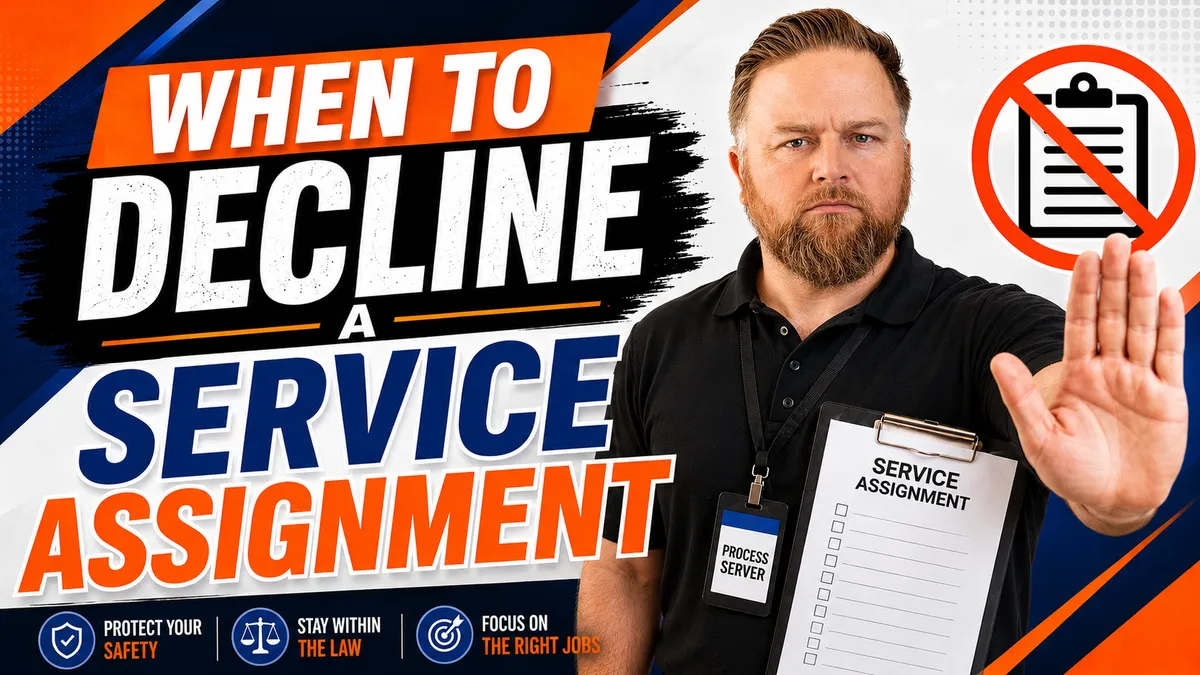 When to Decline a Service Assignment