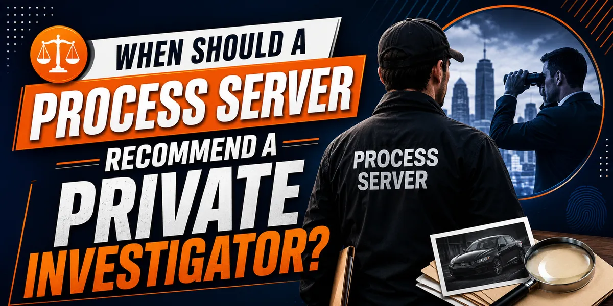 When Should a Process Server Recommend a Private Investigator?
