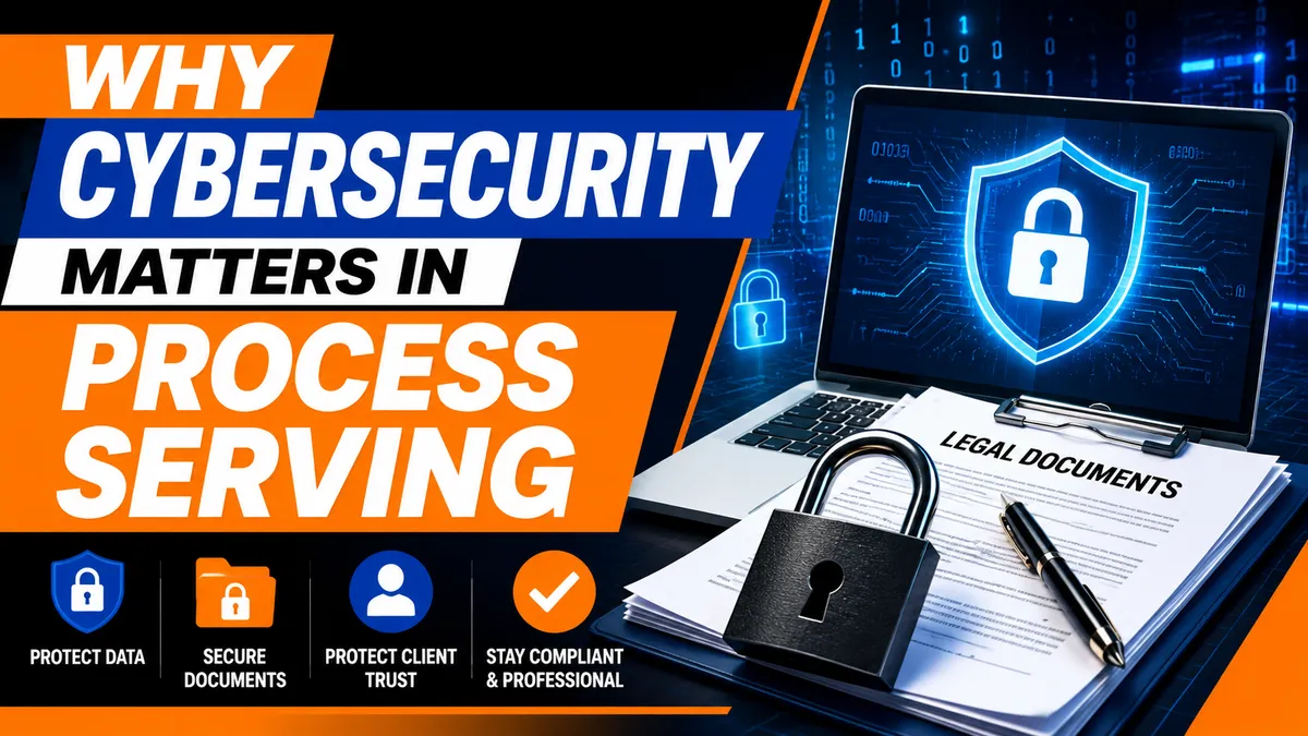 Why Cybersecurity Matters in Process Serving