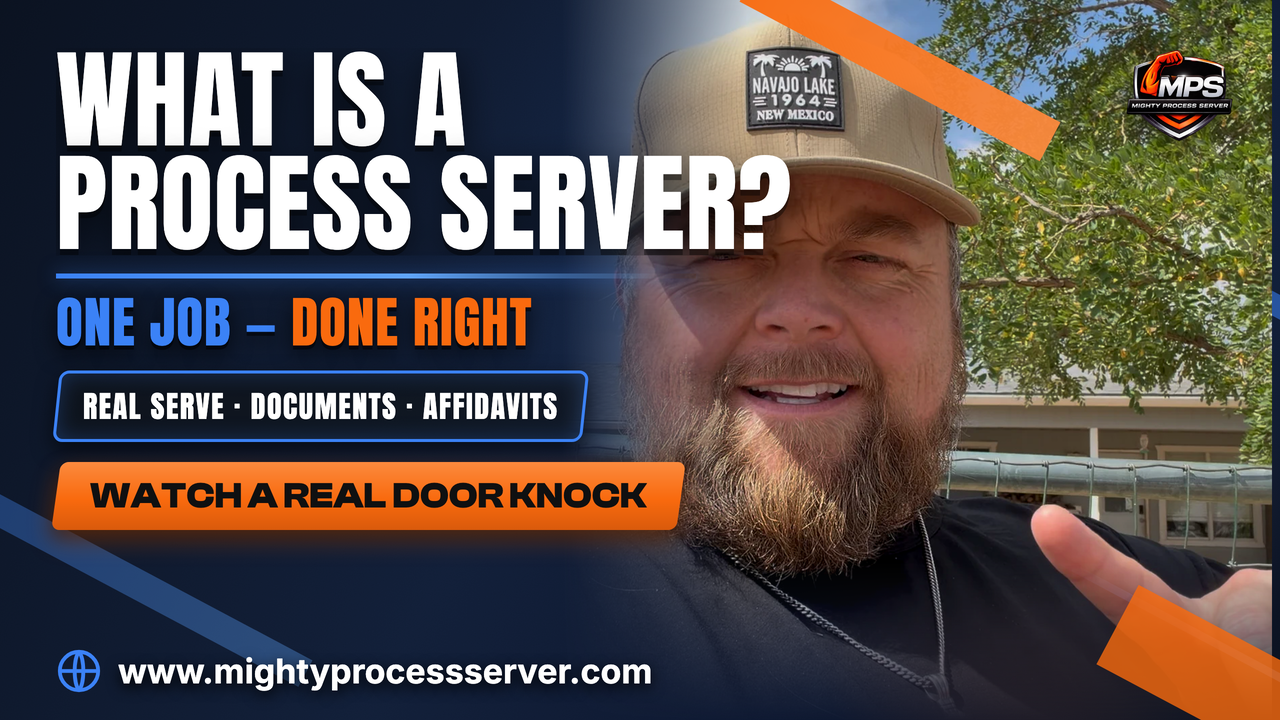 What is service of process? What does a Process Server Actually Do?